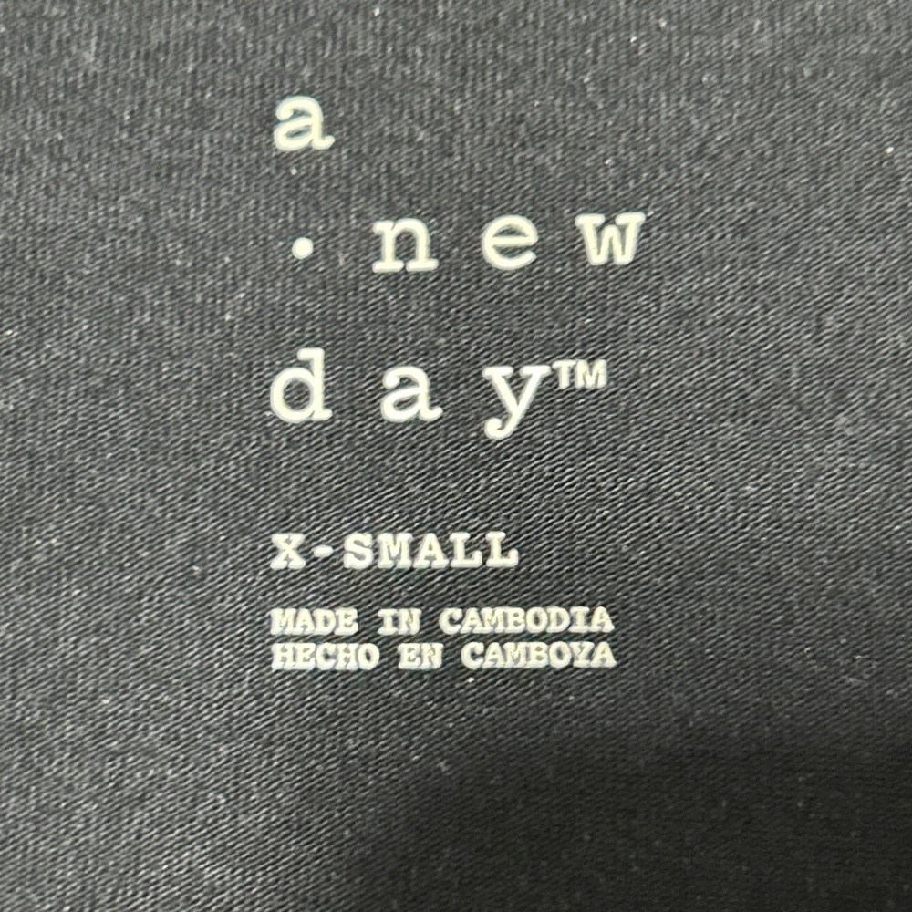 NWOT! Women's A New Day Black T-Shirt Wrap Dress - X-SMALL - Picture 9 of 9